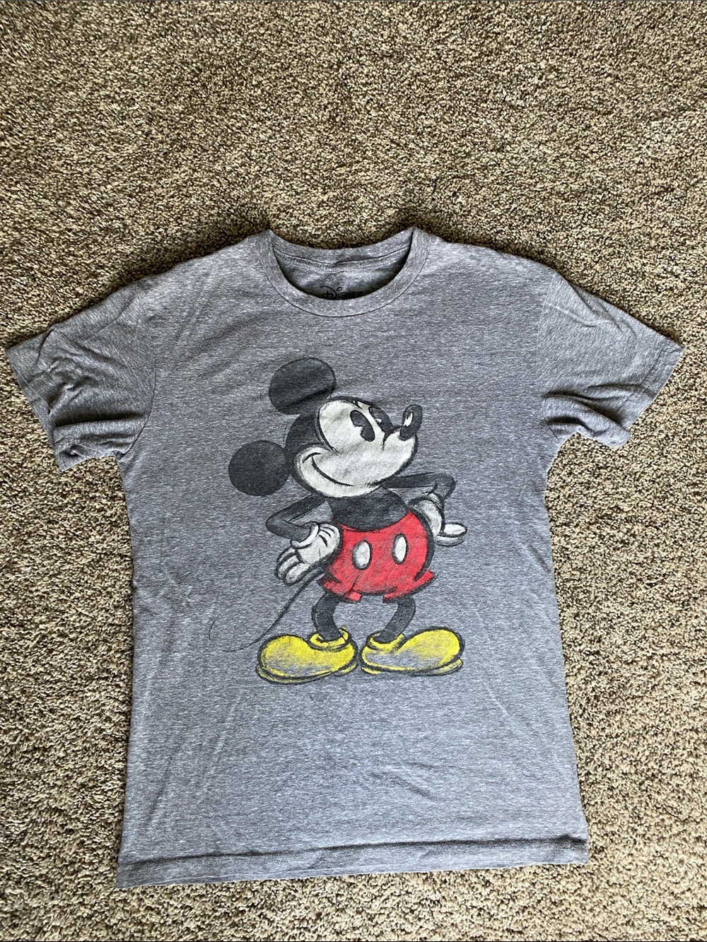 Disney Heather Gray Logo Tee